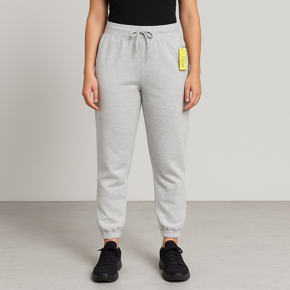 3 for $25  PAIRS of ALL IN MOTION FLEECE JOGGER, grey in color, size medium NEW - Picture 1 of 9